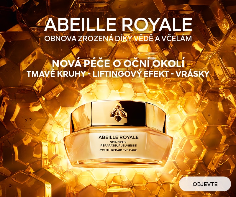 Guerlain Abeille Royale omlazující oční krém ve zlatém balení s medovým motivem